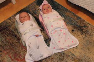 boy girl twin swaddle sets