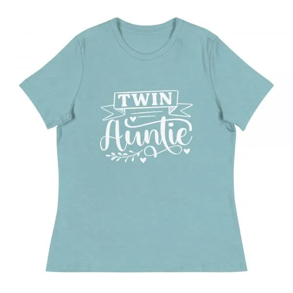 Twin Auntie – Women’s Relaxed T Shirt - Image 4