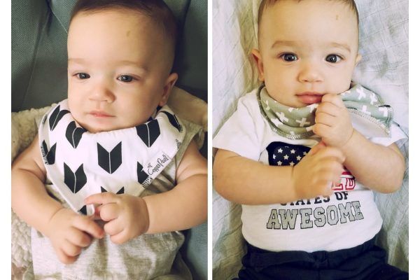 Copper Pearl Four pack set of Bibs